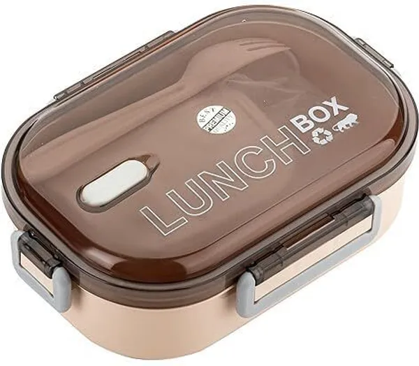 Peach_Plastic_Peach_Lunch_Box_With_Spoon_&_Fork_(750_Ml)