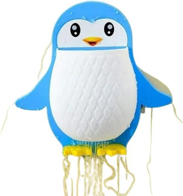 Blue_Plastic_Penguin_Wall_Mount_Tooth_Brush_Holder
