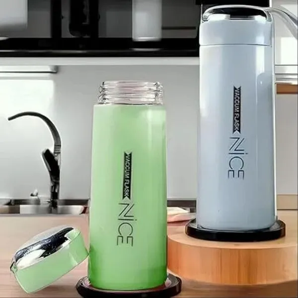 Multicolor_Premium_Glass_&_Plastic_Water_Bottle_(Pack_Of_2)_(400_Ml)