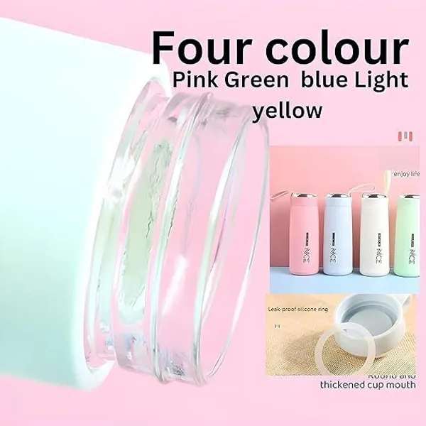 Multicolor_Premium_Glass_&_Plastic_Water_Bottle_(Pack_Of_2)_(400_Ml)