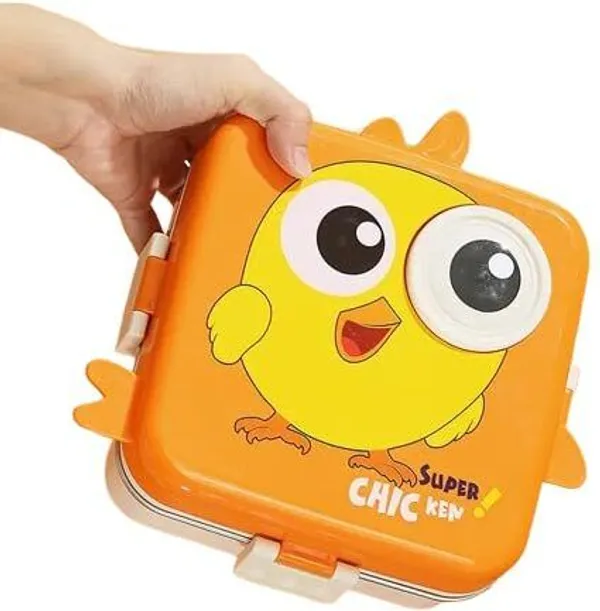 Orange_Plastic_Super_Chicken_Lunch_Box_With_Spoon_(1590_Ml)