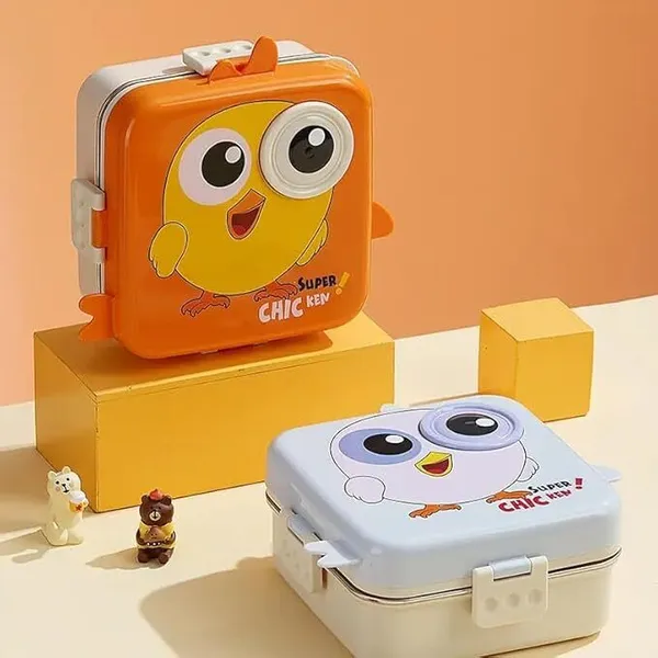 Orange_Plastic_Super_Chicken_Lunch_Box_With_Spoon_(1590_Ml)