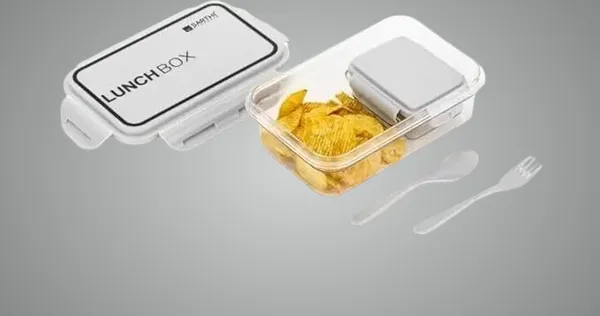 Grey_Plastic_Food-Grade_Plastic_Lunch_Box_Set_(1200_Ml)