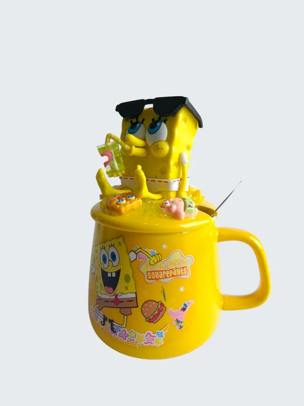 SpongeBob_3D-_Mug_&_Lid_Set_-_SunGlasses_Beach_Edition