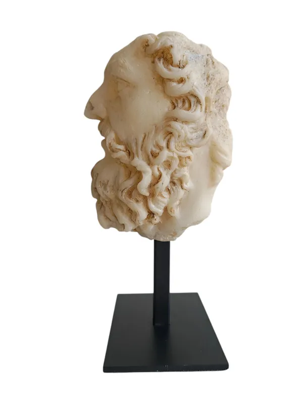 Classic_Zeus_Face_Bust_on_Stand_(Vintage_Cream)