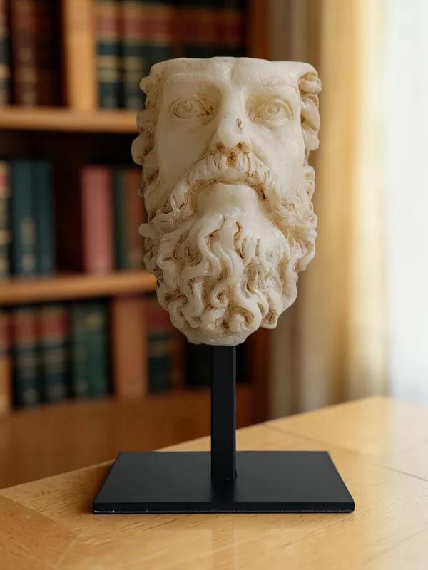 Classic_Zeus_Face_Bust_on_Stand_(Vintage_Cream)