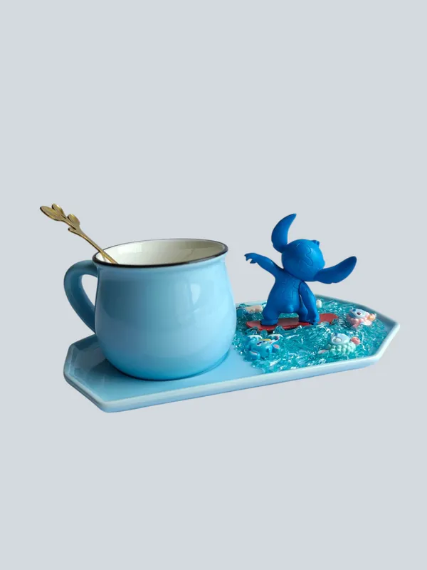 Stitch_3D-_Mug_&_tray_Set_-_Surfer_Citrus_Edition