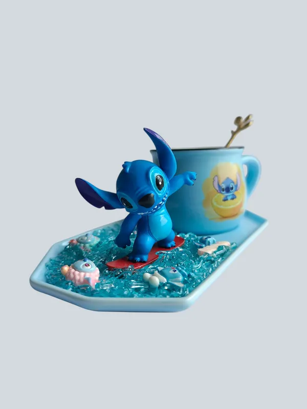 Stitch_3D-_Mug_&_tray_Set_-_Surfer_Citrus_Edition