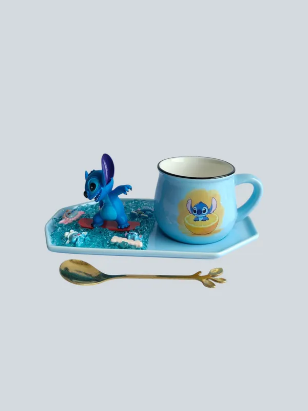 Stitch_3D-_Mug_&_tray_Set_-_Surfer_Citrus_Edition