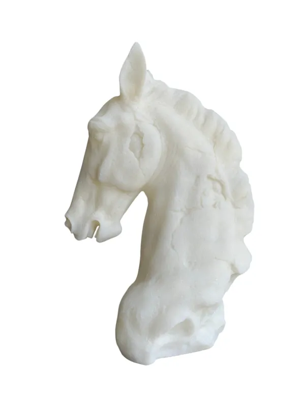 Marble_Finish_Horse_Head_Sculpture_(White)