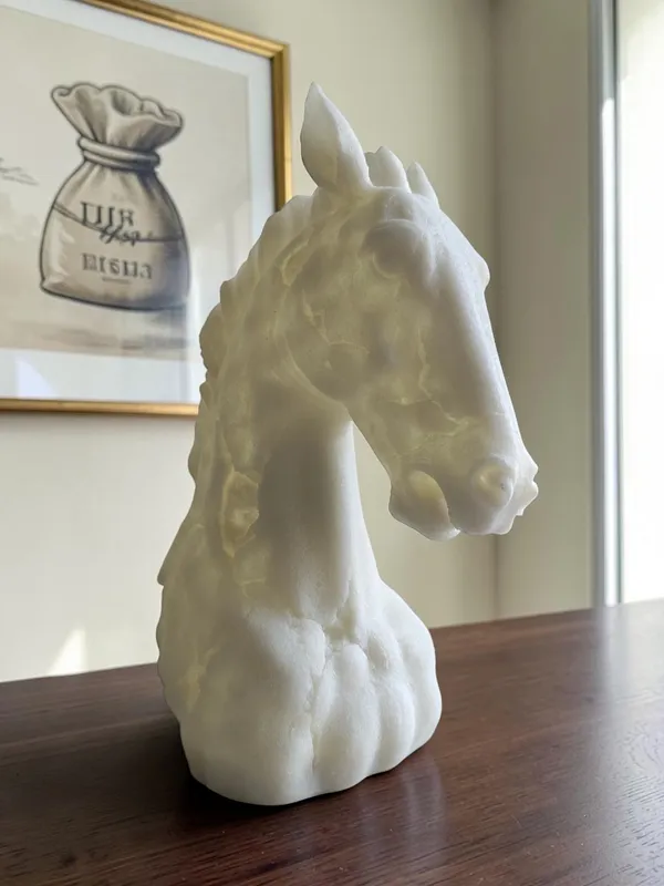 Marble_Finish_Horse_Head_Sculpture_(White)