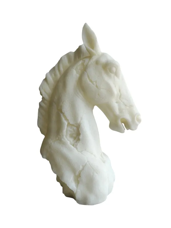 Marble_Finish_Horse_Head_Sculpture_(White)