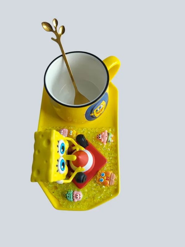 SpongeBob_3D-_Mug_&_Tray_Set_-_Cone_Jelly_Jam_Edition