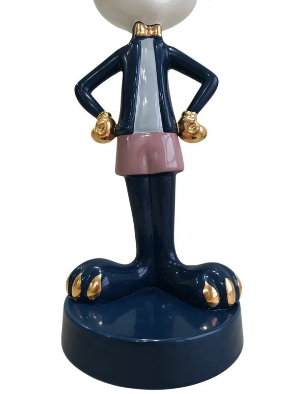 Boss_Bunny_Deluxe_-_Navy_&_Gold_Ceramic_Sculpture