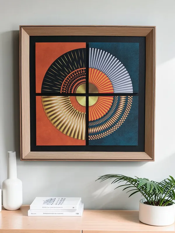 Solar_Eclipse_Geometric_Wall_Art_Frame