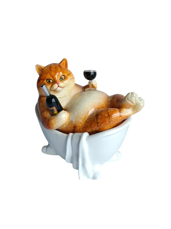 Chill_Cat_-_Drunk_Cat_in_Bathtub_with_Wine_Bottle_Figurine