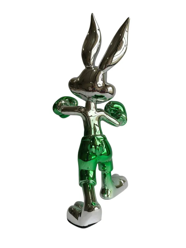 Chrome_Bunny_Table_Decor_Figurine