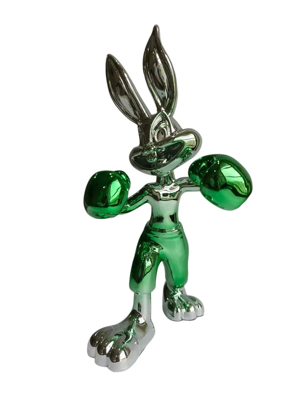 Chrome_Bunny_Table_Decor_Figurine