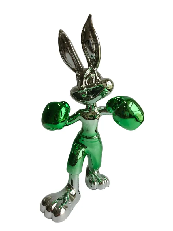 Chrome_Bunny_Table_Decor_Figurine