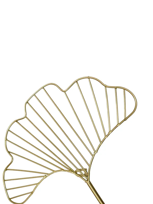 DecorGlam_Ginkgo_Leaf_3-Piece_Metal_Wall_Clock_-_Modern_Luxury_Wall_Art_Clock_for_Living_Room