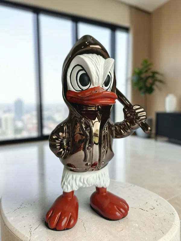 Donald_Duck_Table_Decor_Figurine_-_Metallic_Character_Sculpture