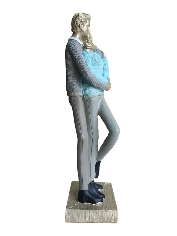 COUPLE-BLU:_Blue_Sweater_Embrace