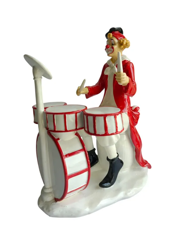 Drummer_Band_Clown_Figurine