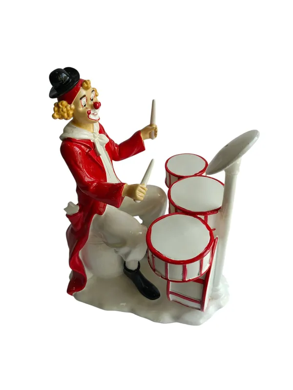Drummer_Band_Clown_Figurine