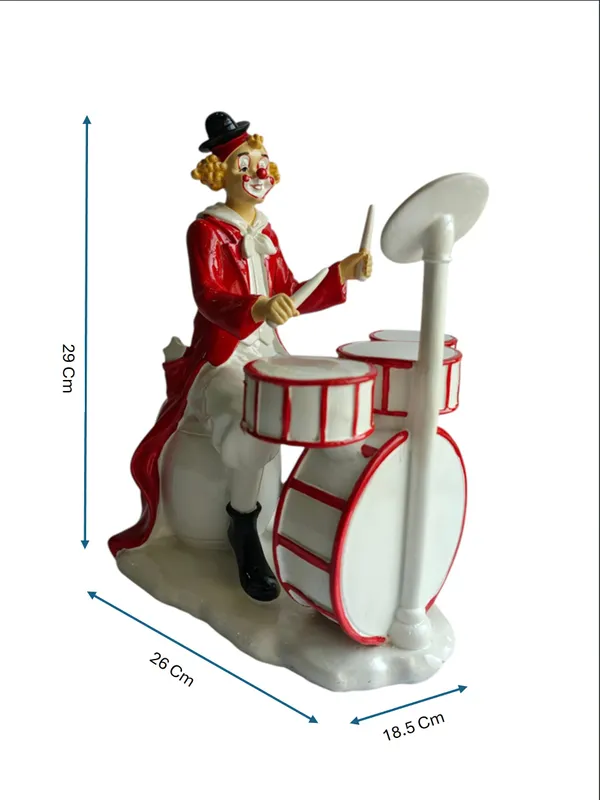 Drummer_Band_Clown_Figurine