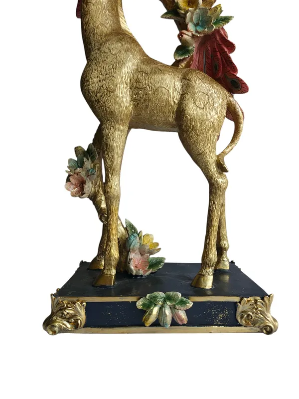 Golden_Giraffe_with_Twin_Peacocks_Sculpture_-_Luxury_Resin_Table_Decor