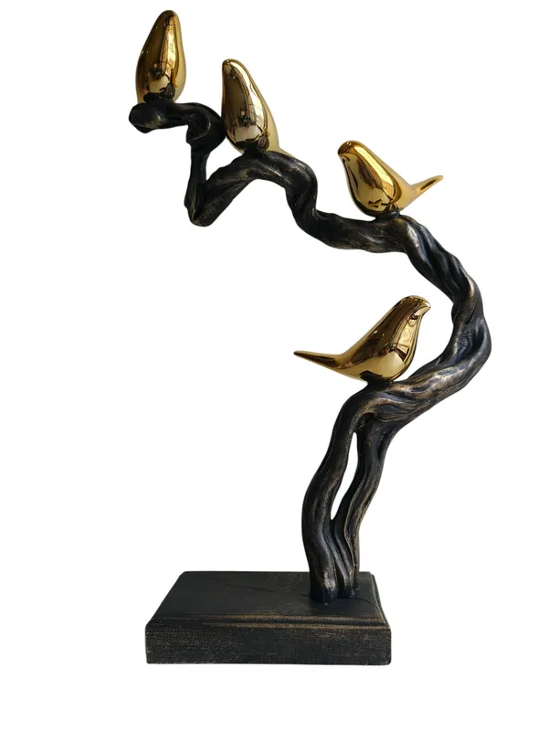 Golden_Harmony_-_4_Birds_on_Twisted_Branch_Sculpture
