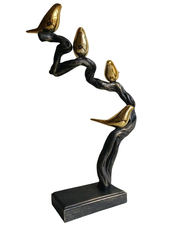 Golden_Harmony_-_4_Birds_on_Twisted_Branch_Sculpture