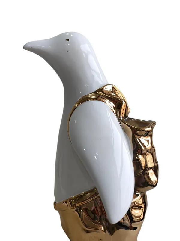 Golden_Tux_Penguin_-_Luxury_Ceramic_Vase_Figurine