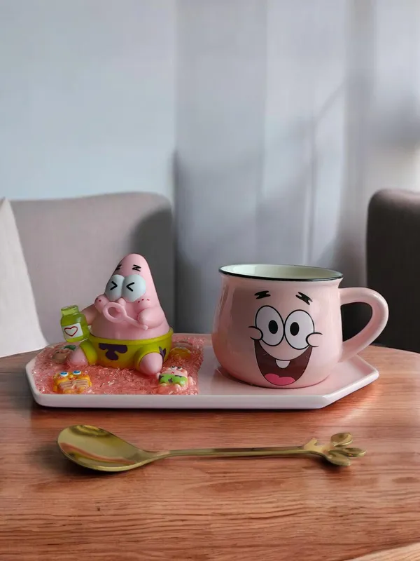 PatrickStar_3D-_Mug_&_Tray_Set-_Bubble_Blower_Edition