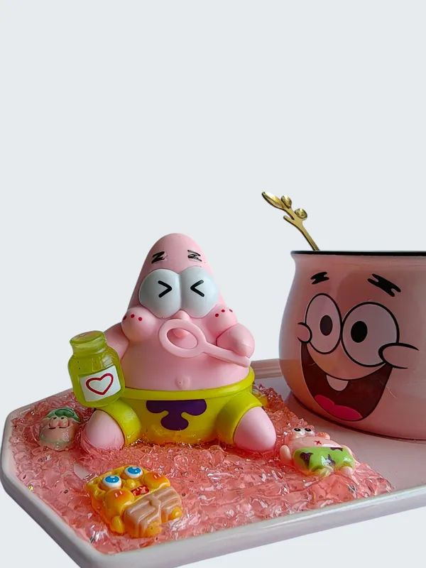 PatrickStar_3D-_Mug_&_Tray_Set-_Bubble_Blower_Edition