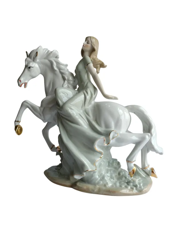Lady_Riding_White_Horse_Showpiece_-_Victorian_Porcelain_Princess_Figurine