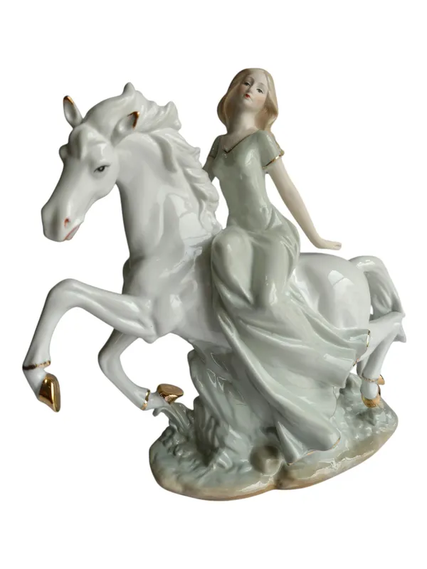 Lady_Riding_White_Horse_Showpiece_-_Victorian_Porcelain_Princess_Figurine