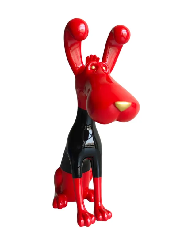 DOG-RED:_Scarlet_Pop_Art_Hound