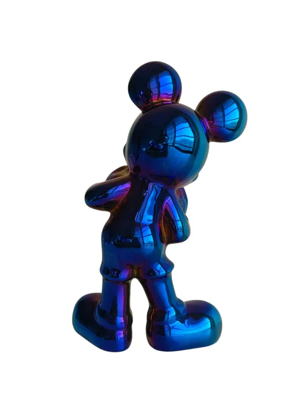 Metallic_Blue_Heart_Mouse_Showpiece_-_Glossy_Chrome_Decor_Figurine