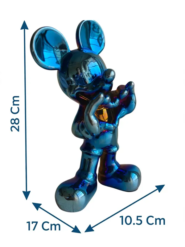 Metallic_Blue_Heart_Mouse_Showpiece_-_Glossy_Chrome_Decor_Figurine