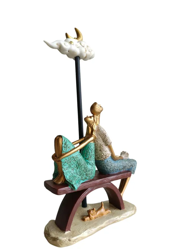 Moonlit_Dream_Couple_-_Romantic_Bench_Figurine_with_Crescent_Moon_Cloud_(Turquoise_Green_&_Blue)