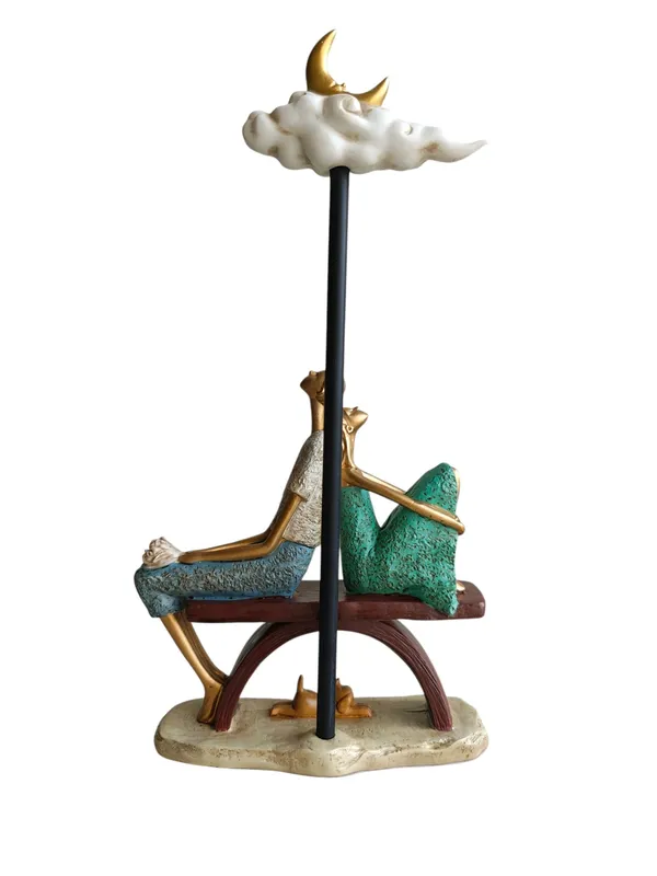 Moonlit_Dream_Couple_-_Romantic_Bench_Figurine_with_Crescent_Moon_Cloud_(Turquoise_Green_&_Blue)