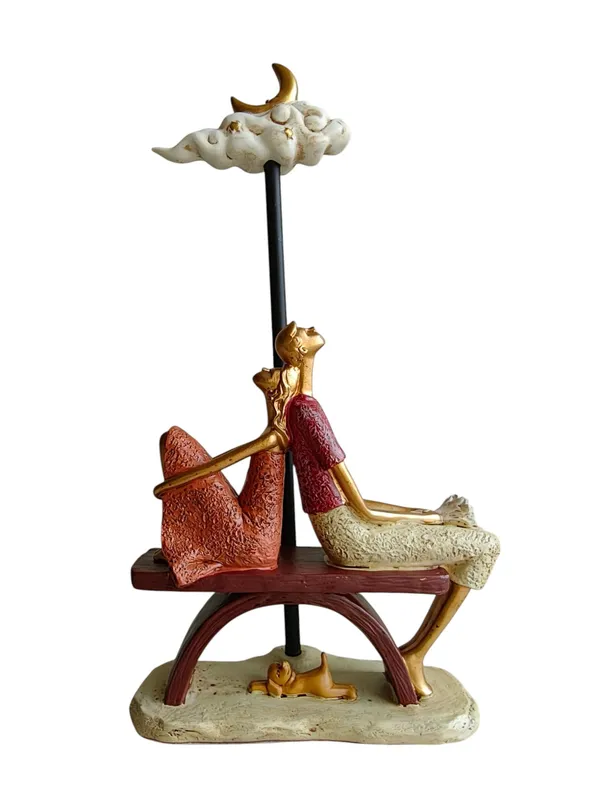 Moonlit_Romance_-_Romantic_Couple_Sitting_on_Bench_with_Dog_Figurine