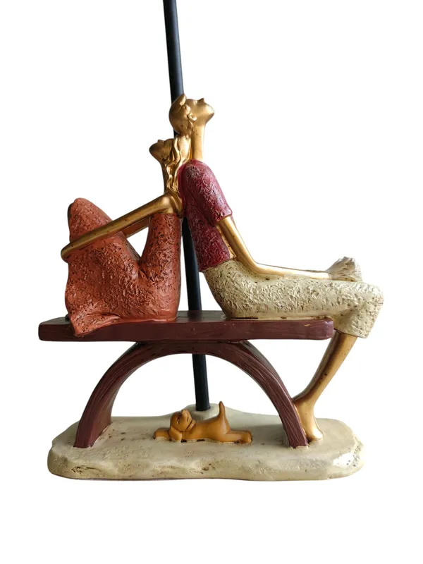 Moonlit_Romance_-_Romantic_Couple_Sitting_on_Bench_with_Dog_Figurine