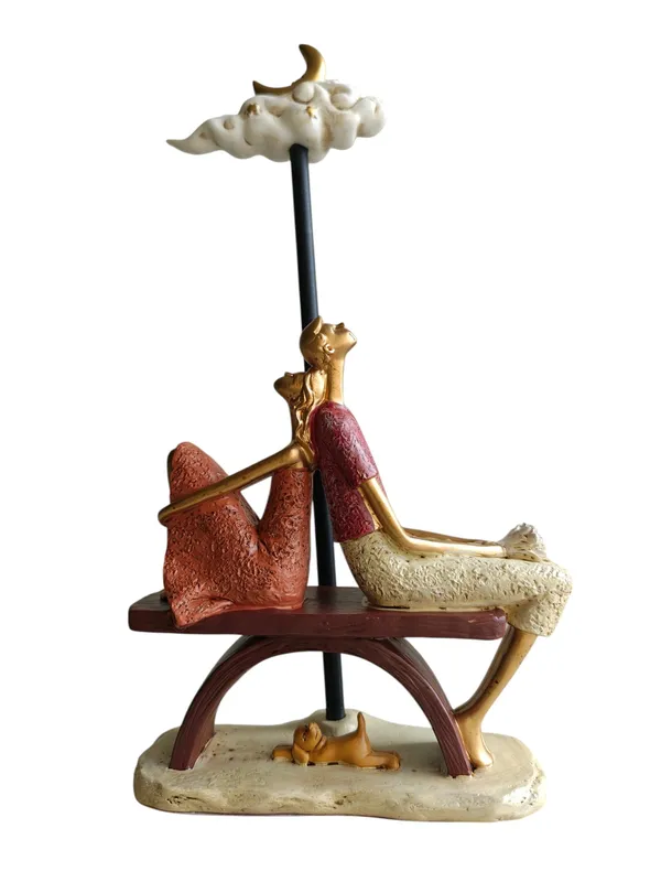 Moonlit_Romance_-_Romantic_Couple_Sitting_on_Bench_with_Dog_Figurine