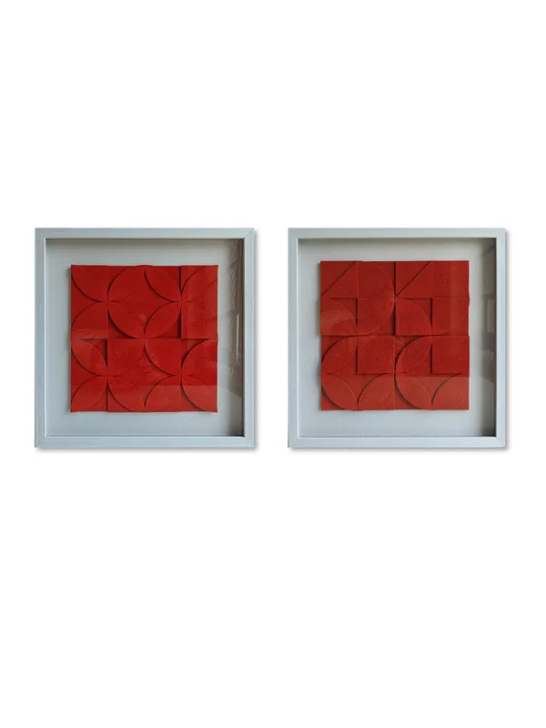 Luxury_Orange_Abstract_Wooden_Wall_Frame_Set_of_2