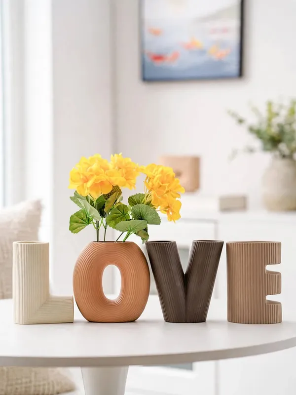 Neutral_Ribbed_LOVE_-_Sculptural_Ceramic_Letter_Vases