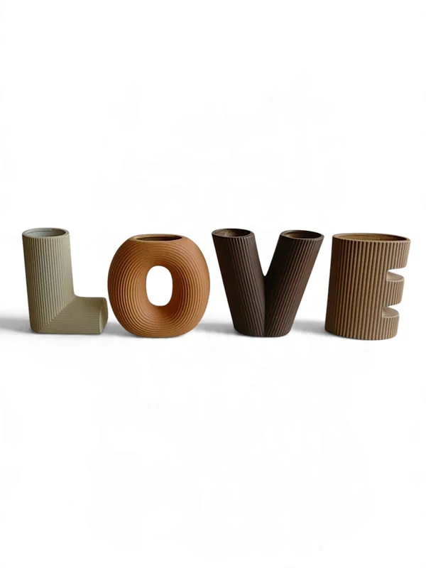 Neutral_Ribbed_LOVE_-_Sculptural_Ceramic_Letter_Vases