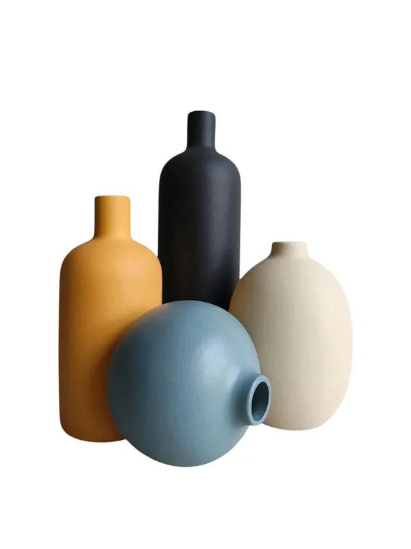 Nordic_Pop_-_Set_of_4_Matte_Ceramic_Vases