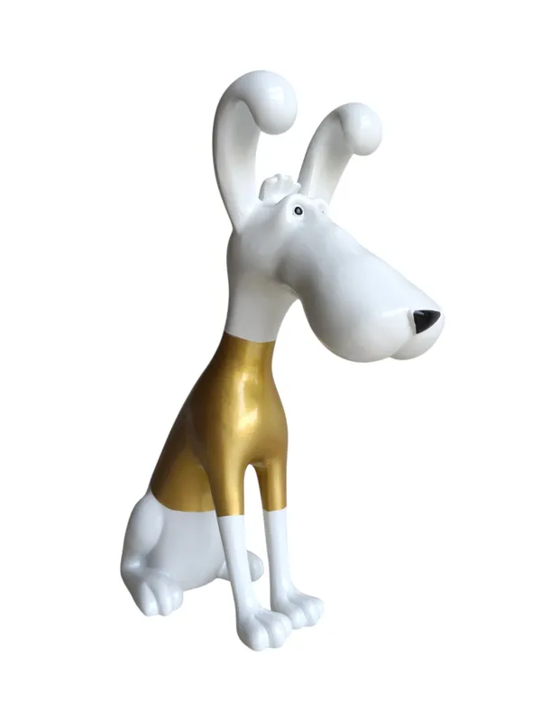 DOG-WHITE:_Scarlet_Pop_Art_Hound